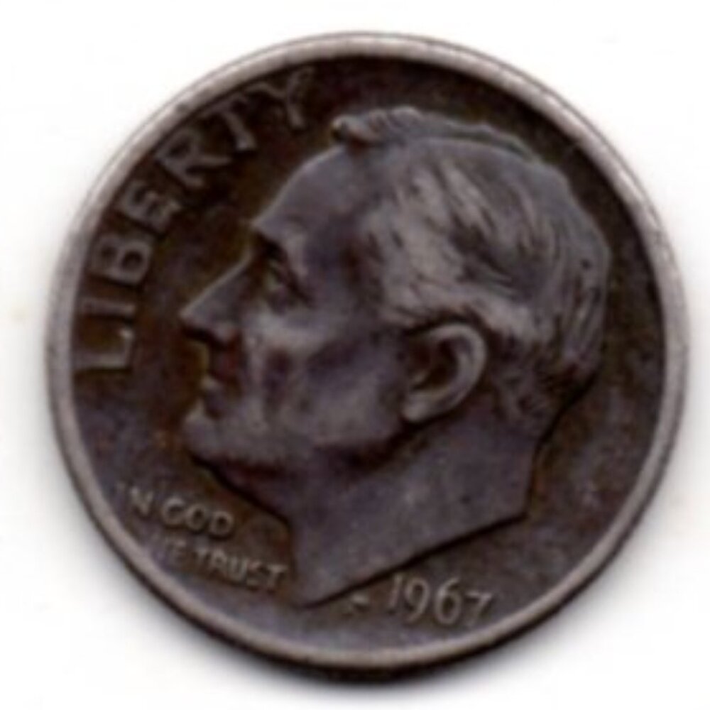 Granny Estate Find - 1967 Clad Composition Roosevelt Dime
